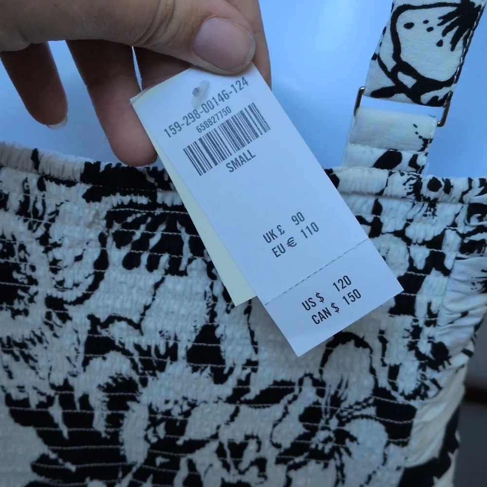 🍋✨ Nwt Abercrombie And Fitch Tiered Emerson Maxi Dress In Black And White S